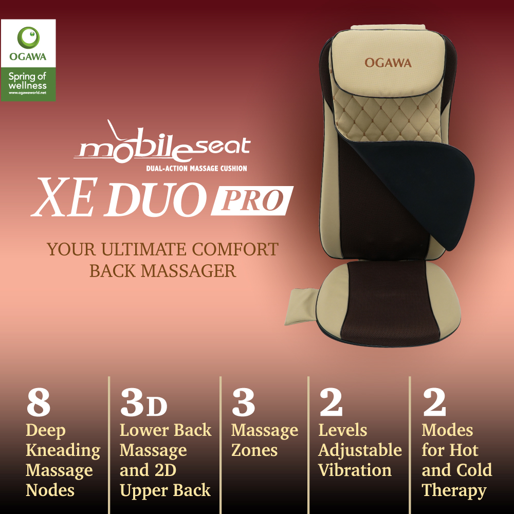 Ogawa xe prime mobile best sale seat massager